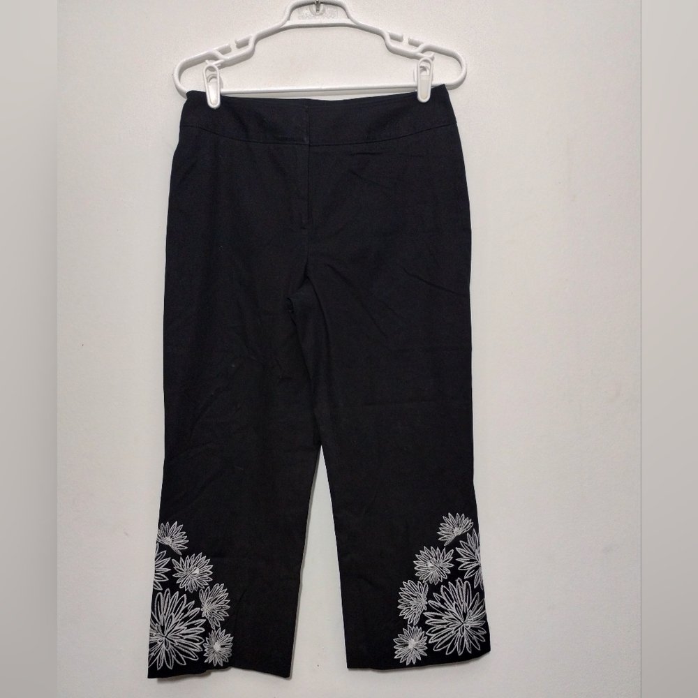 Classiques Entier Women's Capri Embroidered Floral Women's 6 Boho Minimalist